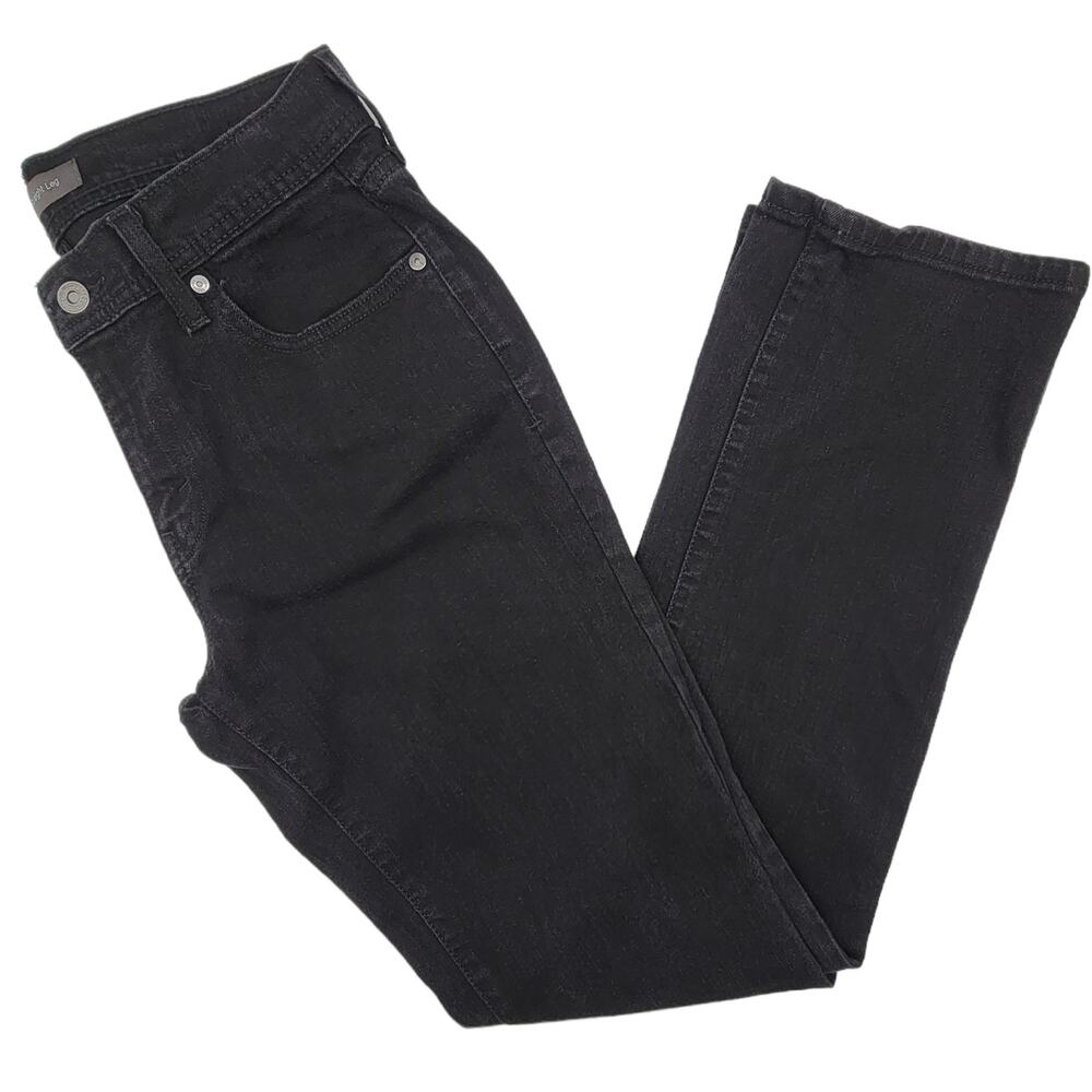 LEVI'S 505 Black Tab Black Patch Straight Leg Zip Fly Jeans - Size 6M - Picture 3 of 8